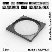 Round to Square Bases Shape and Size Converters 3d Print Full Range