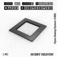 Square to Square Bases Size Converters 3d Print Full Range