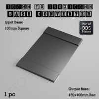 Square to Rectangle Bases Size Converters 3d Print Full Range