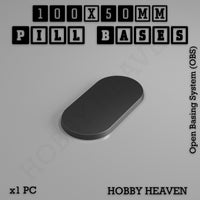 Pill Bases Range - 3d Print Full Range Tabletop Games