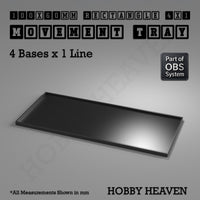 Rectangle Movement Trays | Cavalry & Monsters | 50×25-100×60mm | OBS System