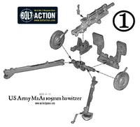 Bolt Action US Army M2A1 105mm Howitzer Warlord Games