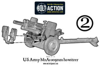 Bolt Action US Army M2A1 105mm Howitzer Warlord Games