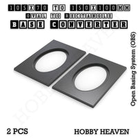 Wargaming Oval to Rectangle Base Converters – Tabletop Games | 3D Printed Tabletop Accessories
