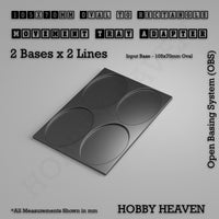 Oval to Rectangle Movement Tray Adapters