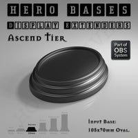 Hero Bases Display Extenders | Round and Ovals | Convert Gaming Bases to Display Bases & Plinths