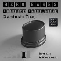 Hero Bases Display Extenders | Round and Ovals | Convert Gaming Bases to Display Bases & Plinths