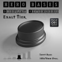 Hero Bases Display Extenders | Round and Ovals | Convert Gaming Bases to Display Bases & Plinths