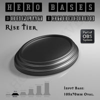 Hero Bases Display Extenders | Round and Ovals | Convert Gaming Bases to Display Bases & Plinths