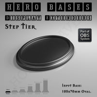 Hero Bases Display Extenders | Round and Ovals | Convert Gaming Bases to Display Bases & Plinths