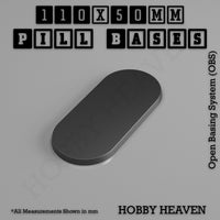Pill Bases Range - 3d Print Full Range Tabletop Games