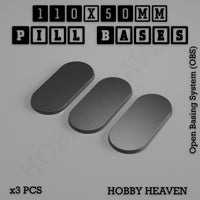 Pill Bases Range - 3d Print Full Range Tabletop Games