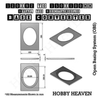 Wargaming Oval to Rectangle Base Converters – Tabletop Games | 3D Printed Tabletop Accessories