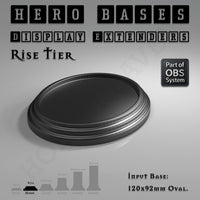 Hero Bases Display Extenders | Round and Ovals | Convert Gaming Bases to Display Bases & Plinths