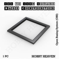 Square to Square Bases Size Converters 3d Print Full Range