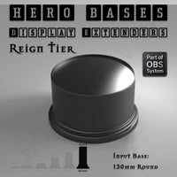 Hero Bases Display Extenders | Round and Ovals | Convert Gaming Bases to Display Bases & Plinths