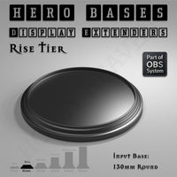 Hero Bases Display Extenders | Round and Ovals | Convert Gaming Bases to Display Bases & Plinths