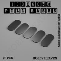 Pill Bases Range - 3d Print Full Range Tabletop Games