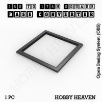 Square to Square Bases Size Converters 3d Print Full Range