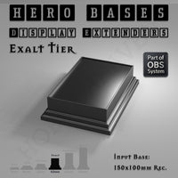 Hero Bases Display Extenders | Squares and Rectangles | Convert Gaming Bases to Display Bases & Plinths