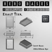 Hero Bases Display Extenders | Squares and Rectangles | Convert Gaming Bases to Display Bases & Plinths