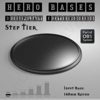 Hero Bases Display Extenders | Round and Ovals | Convert Gaming Bases to Display Bases & Plinths