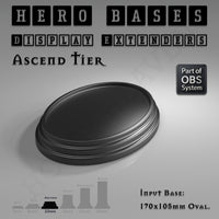 Hero Bases Display Extenders | Round and Ovals | Convert Gaming Bases to Display Bases & Plinths
