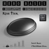 Hero Bases Display Extenders | Round and Ovals | Convert Gaming Bases to Display Bases & Plinths