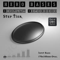Hero Bases Display Extenders | Round and Ovals | Convert Gaming Bases to Display Bases & Plinths