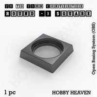 Round to Square Bases Shape and Size Converters 3d Print Full Range