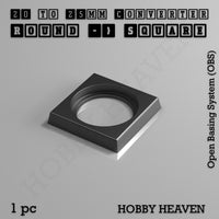 Round to Square Bases Shape and Size Converters 3d Print Full Range