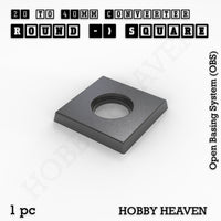 Round to Square Bases Shape and Size Converters 3d Print Full Range