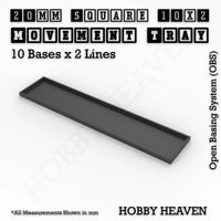 Square & Rectangle Movement Trays for Miniature Tabletop Games | Compatible with Popular Wargames | Full Range UK