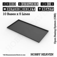 Square & Rectangle Movement Trays for Miniature Tabletop Games | Compatible with Popular Wargames | Full Range UK