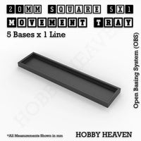 Square & Rectangle Movement Trays for Miniature Tabletop Games | Compatible with Popular Wargames | Full Range UK