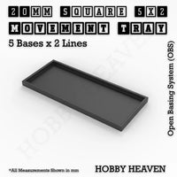 Square & Rectangle Movement Trays for Miniature Tabletop Games | Compatible with Popular Wargames | Full Range UK