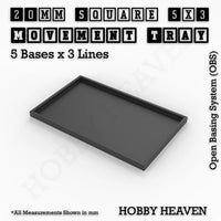 Square & Rectangle Movement Trays for Miniature Tabletop Games | Compatible with Popular Wargames | Full Range UK