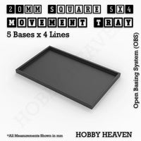 Square & Rectangle Movement Trays for Miniature Tabletop Games | Compatible with Popular Wargames | Full Range UK