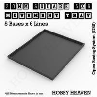Square & Rectangle Movement Trays for Miniature Tabletop Games | Compatible with Popular Wargames | Full Range UK
