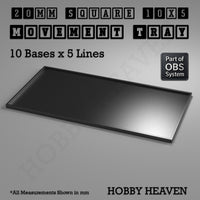 Square Movement Trays | OBS System | 20mm 25mm 30mm 40mm 50mm Bases