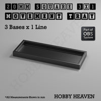 Square Movement Trays | OBS System | 20mm 25mm 30mm 40mm 50mm Bases