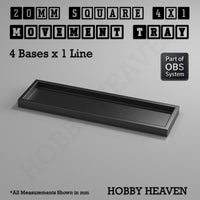 Square Movement Trays | OBS System | 20mm 25mm 30mm 40mm 50mm Bases