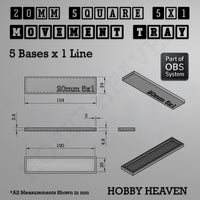 Square Movement Trays | OBS System | 20mm 25mm 30mm 40mm 50mm Bases