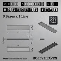 Square Movement Trays | OBS System | 20mm 25mm 30mm 40mm 50mm Bases
