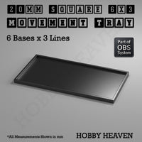 Square Movement Trays | OBS System | 20mm 25mm 30mm 40mm 50mm Bases