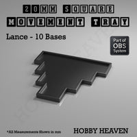 Square Movement Trays | OBS System | 20mm 25mm 30mm 40mm 50mm Bases