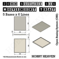 Square & Rectangle Movement Trays for Miniature Tabletop Games | Compatible with Popular Wargames | Full Range UK