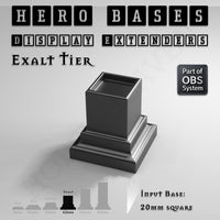 Hero Bases Display Extenders | Squares and Rectangles | Convert Gaming Bases to Display Bases & Plinths