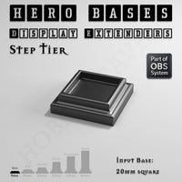Hero Bases Display Extenders | Squares and Rectangles | Convert Gaming Bases to Display Bases & Plinths