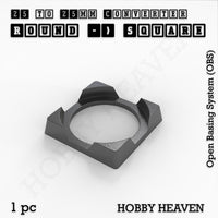Round to Square Bases Shape and Size Converters 3d Print Full Range